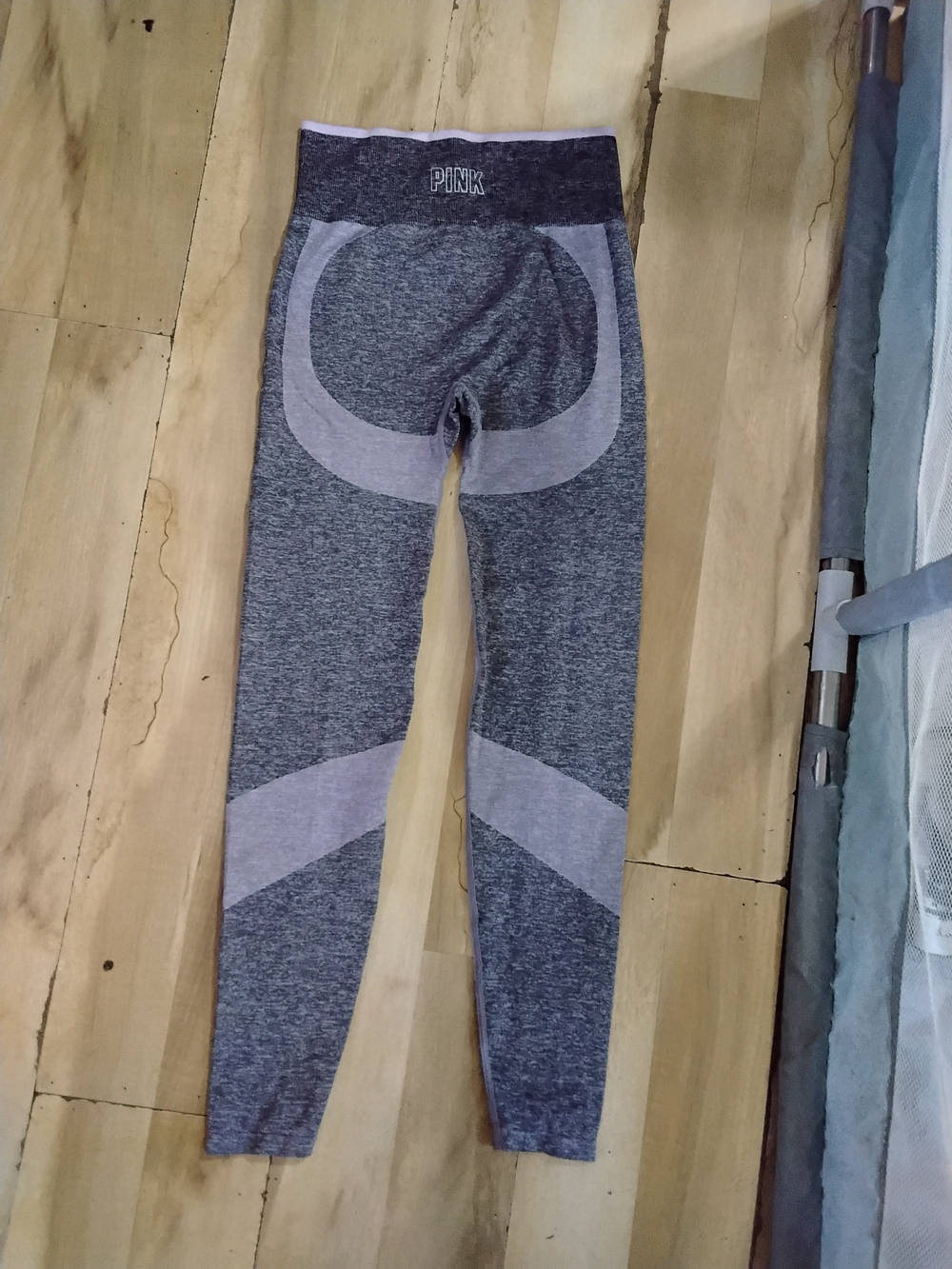 PINK Pink And Grey Seemless Leggings